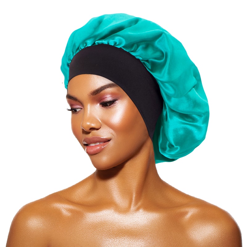 Wide Band Satin Bonnet For Sleeping Hair Care Night Cap 2