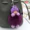 Cute Sleeping Baby Pom Pom Keychain Plush Doll Bag Charm 0