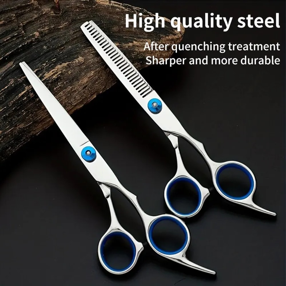 Professional Hair Cutting Scissors Thinning Shears For Home Salon And Barber Use 2