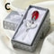 Crystal Rose Figurine Gift Decorative Glass Flower for Weddings and Valentine Keepsakes