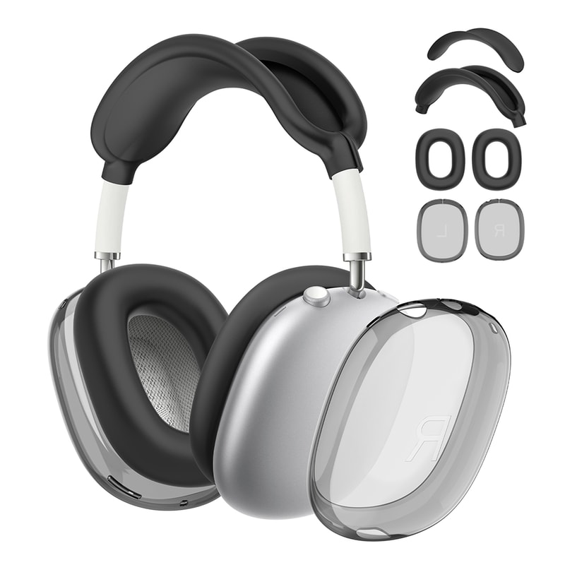 Clear AirPods Max case cover with Ear Cup and Headband Protection