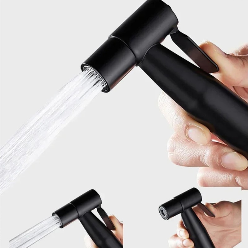 Black Stainless Steel Handheld Bidet Sprayer For Toilet 1