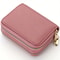 Compact Double Zipper Wallet For Women Card Holder With Coin Compartment 2