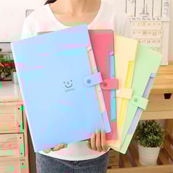 pocket accordion file folder for documents and receipts