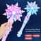 Princess Snowflake Light Up Wand Toy With Sound For Kids Cosplay 0