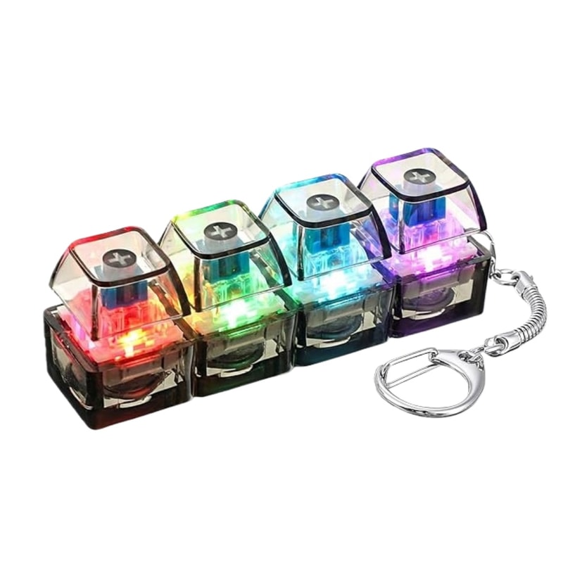 Light Up Keyboard Fidget Keychain For Stress Relief 3