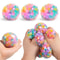 Rainbow Bead Stress Relief Ball Soft Squishy Sensory Fidget Toy For Kids Adults 0