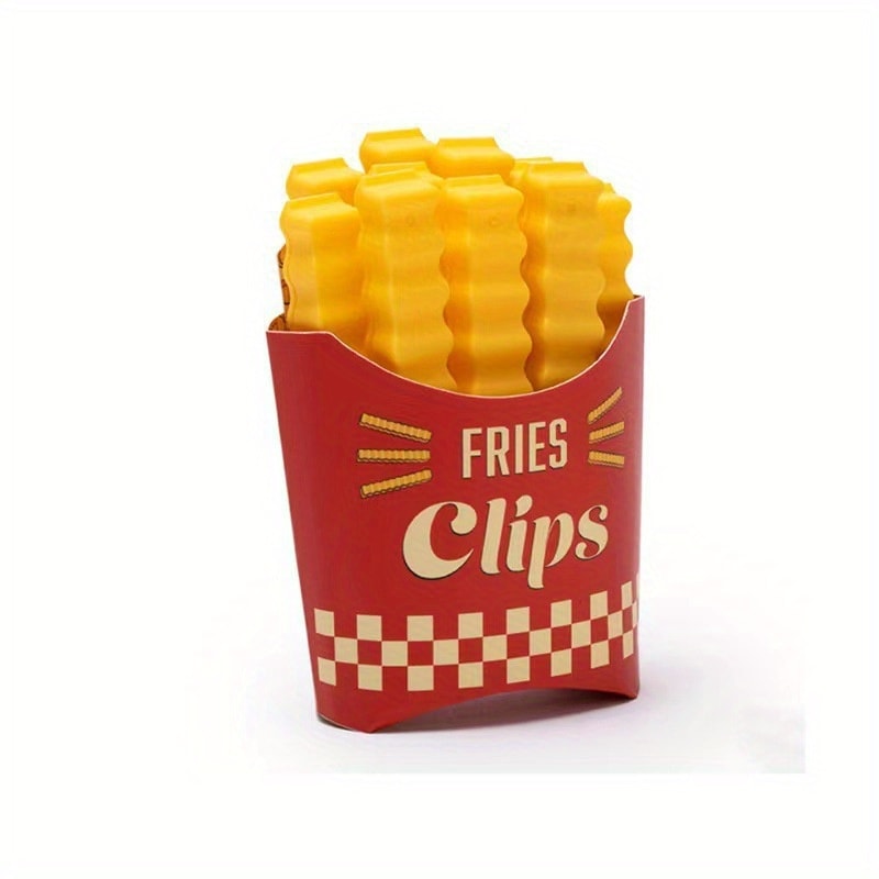 French Fry Snack Bag Clips Set Cute Food Bag Clips 3