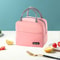 Solid Color Insulated Bento Lunch Bag For Work School Travel 2
