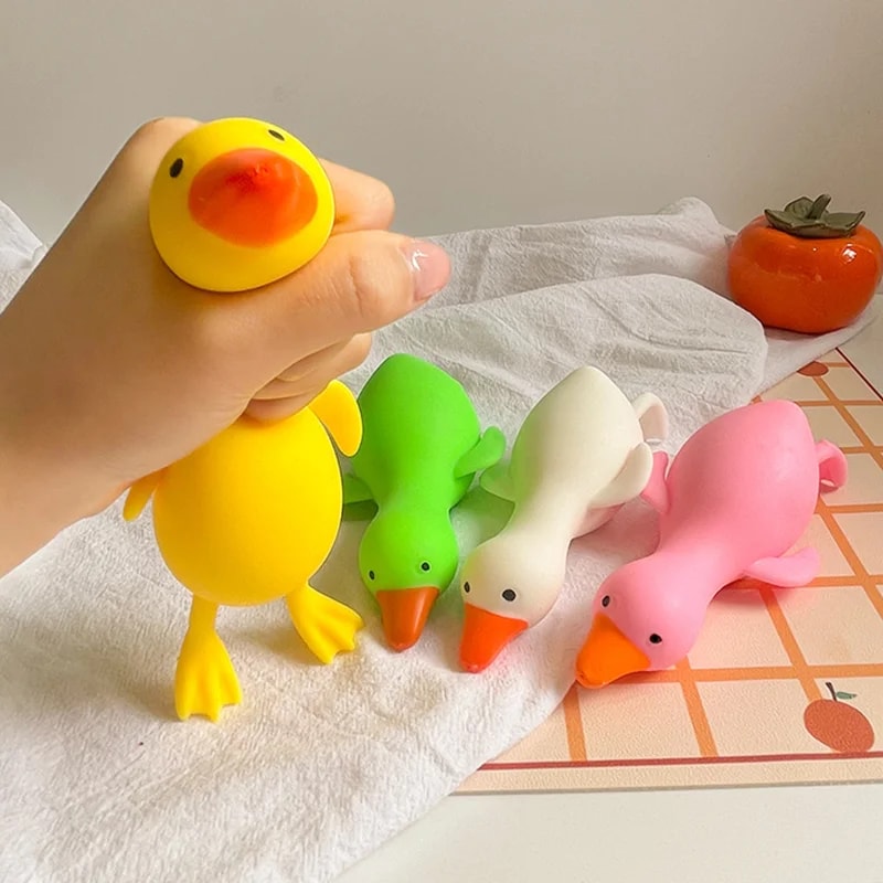 Cute Squishy Duck Toy For Stress Relief And Sensory Play 0