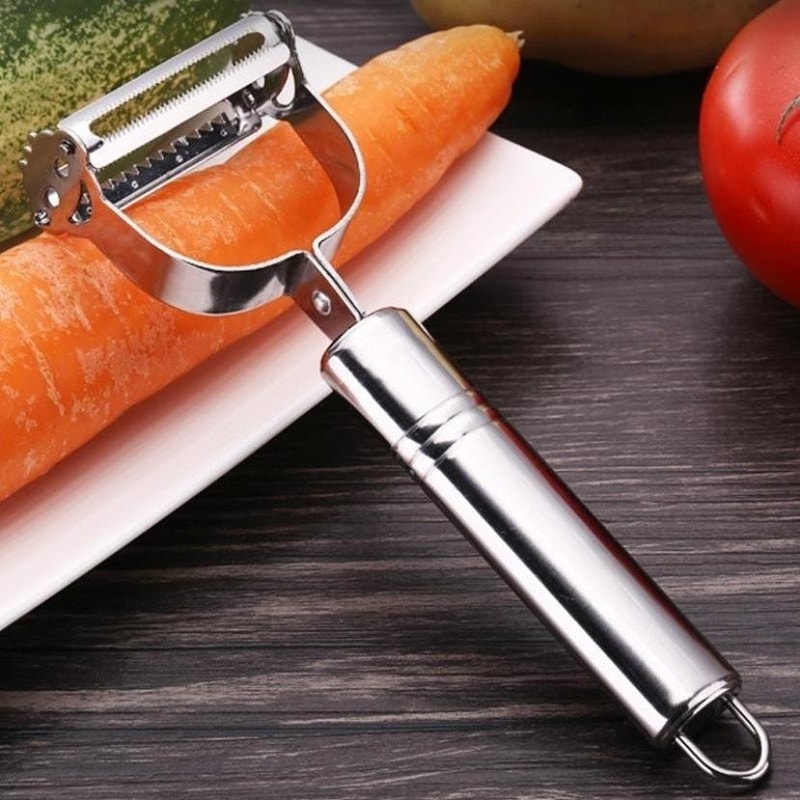 Stainless Steel Julienne Peeler and Vegetable Slicer