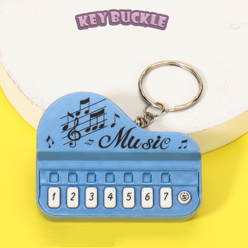 Light Up Mini Piano Keychain Music Toy Gift 2