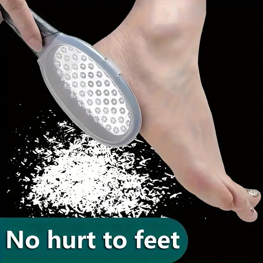 Ergonomic Stainless Steel Foot File For Callus Removal Smooth Heels 0