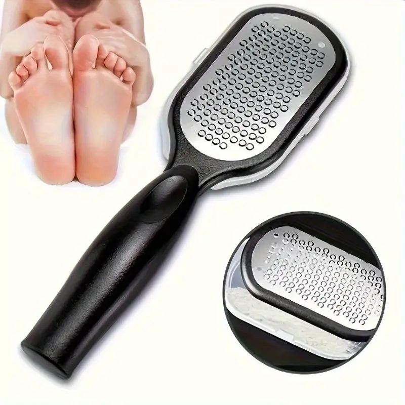 Ergonomic Stainless Steel Foot File For Callus Removal Smooth Heels 2