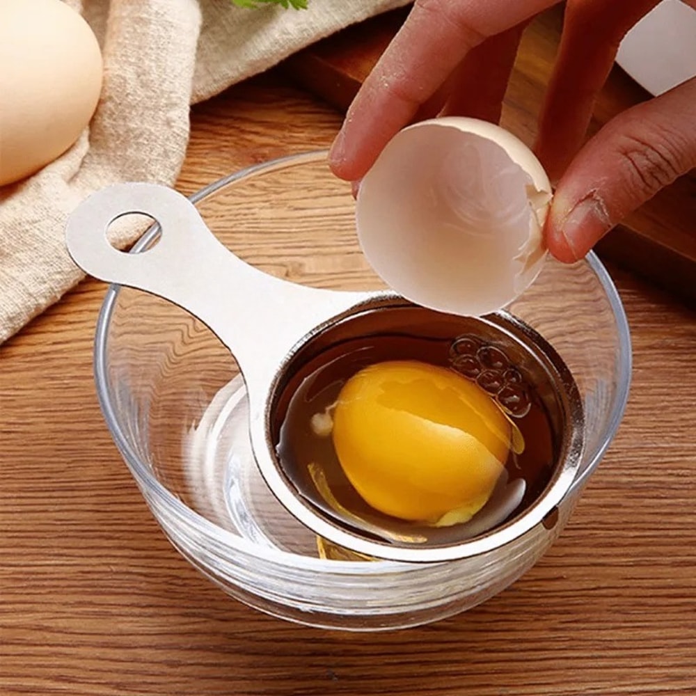 Stainless Steel Egg Separator Yolk White Divider Tool for Effortless Egg Separation