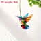 Colorful Hummingbird Acrylic Suncatcher Window Hanging Ornament 3