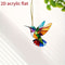 Colorful Hummingbird Acrylic Suncatcher Window Hanging Ornament 3