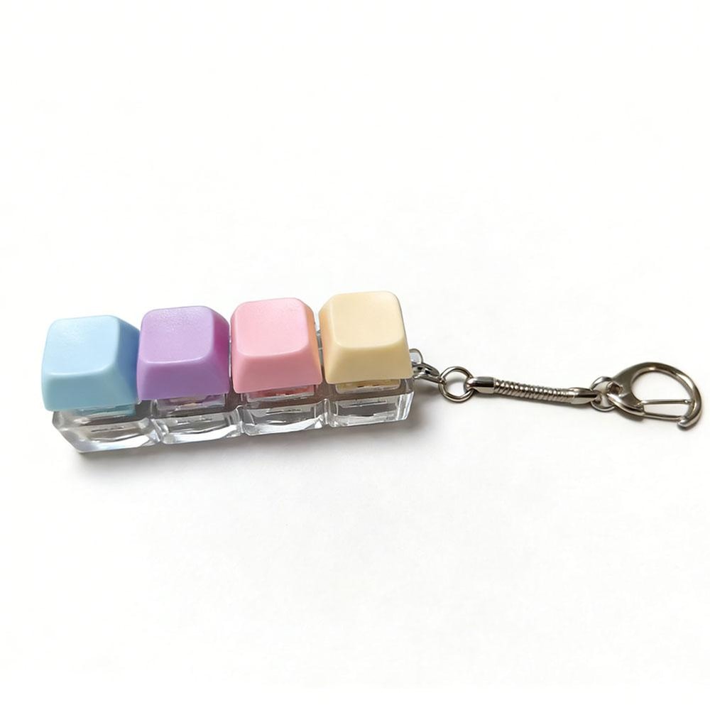Pocket Mechanical Keyboard Fidget Clicker Keychain 5