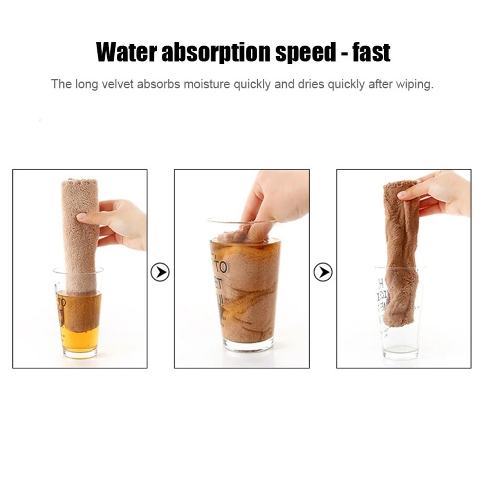 Coral Fleece Face Towels Quick Dry Soft Absorbent Washcloths 2