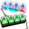 LED Keyboard Fidget Toy Stress Relief Keychain 0