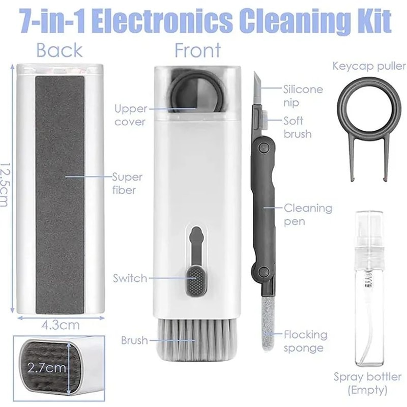 Keyboard Cleaning Kit With Earphone Cleaning Pen And Keycap Puller 3