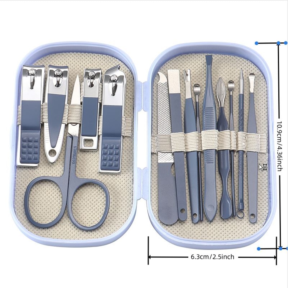 Manicure Set Stainless Steel Nail Clippers And Pedicure Grooming Kit 3