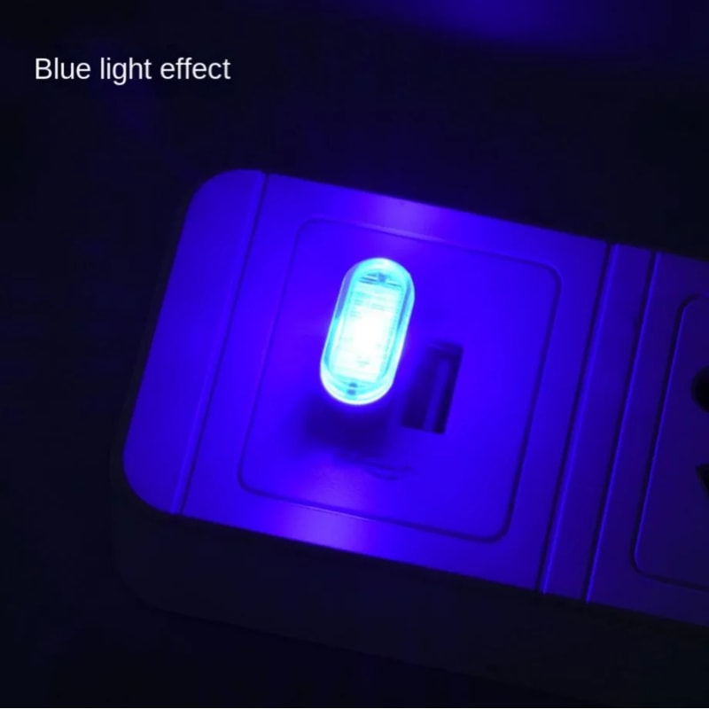 Mini USB LED Car Interior Ambient Light Plug And Play Neon Lamp 3