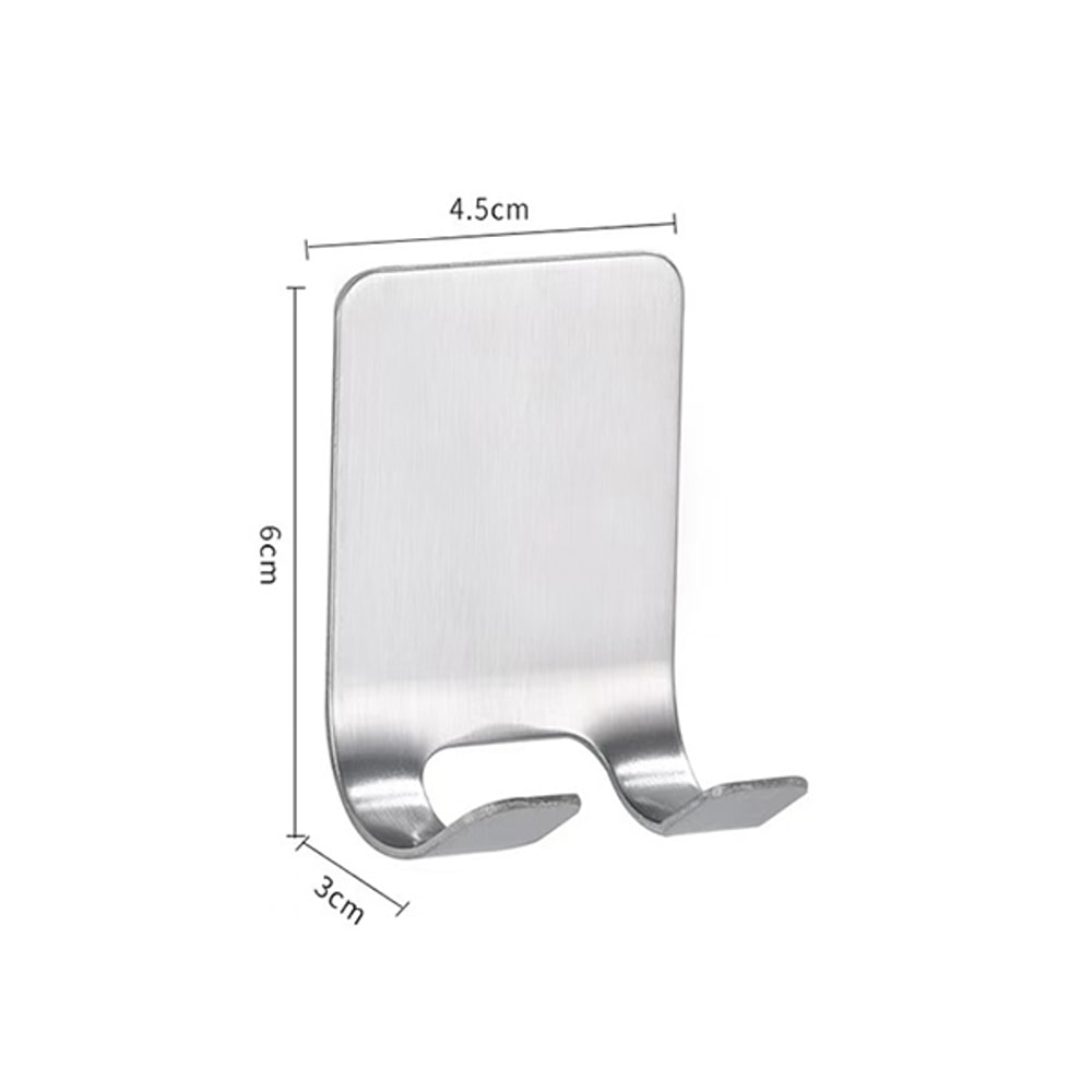 Stainless Steel Adhesive Razor Holder Wall Mount 2