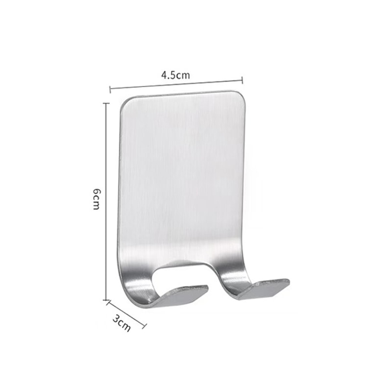 Stainless Steel Adhesive Razor Holder Wall Mount 2