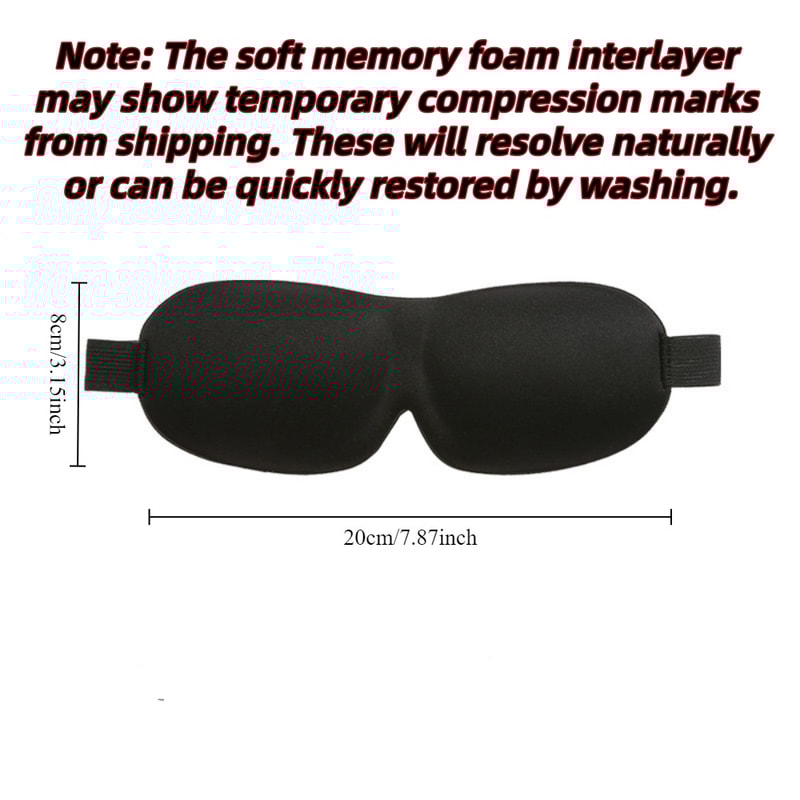 Memory Foam Sleep Mask For Blackout Travel Comfort 2