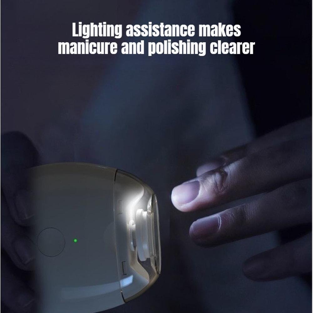 LED Electric Nail Clipper Automatic Nail Trimmer for Baby Adult Care