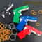 Mini Folding Rubber Band Launcher Toy With Keychain 0