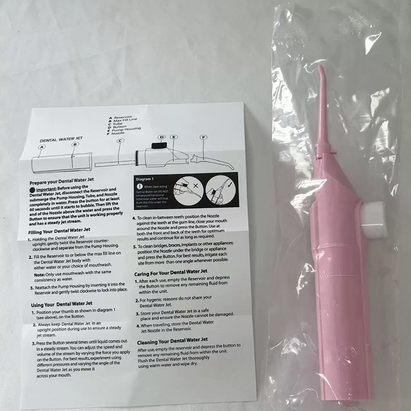 Portable Water Flosser Manual Oral Irrigator Water Toothpick 5