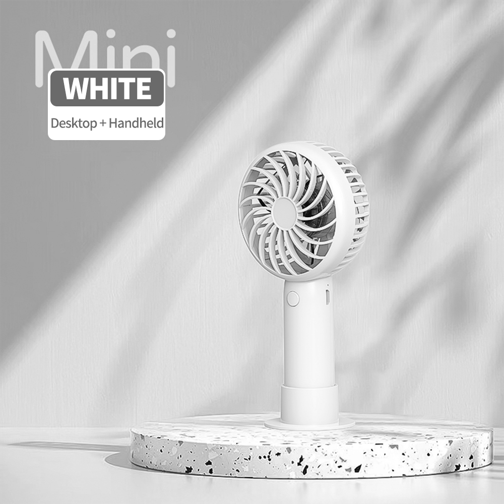 Mini Portable Handheld Fan USB Rechargeable Quiet Travel Fan 3
