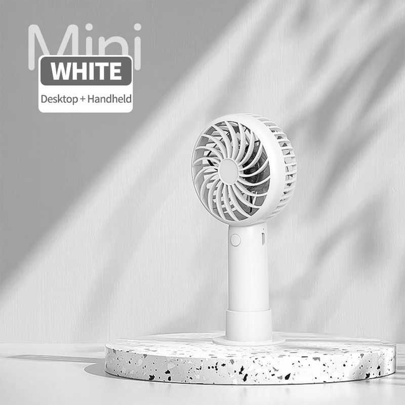 Mini Portable Handheld Fan USB Rechargeable Quiet Travel Fan 3