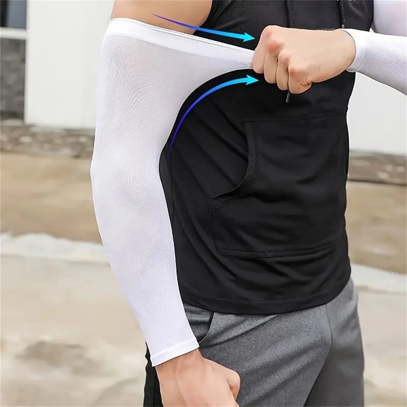 Cooling Arm Sleeves With UV Protection For Sports And Driving 0