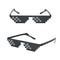 Pixelated Mosaic Sunglasses Retro Party Shades For Men And Women 0