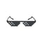Pixelated Mosaic Sunglasses Retro Party Shades For Men And Women 1