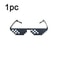 Pixelated Mosaic Sunglasses Retro Party Shades For Men And Women 3