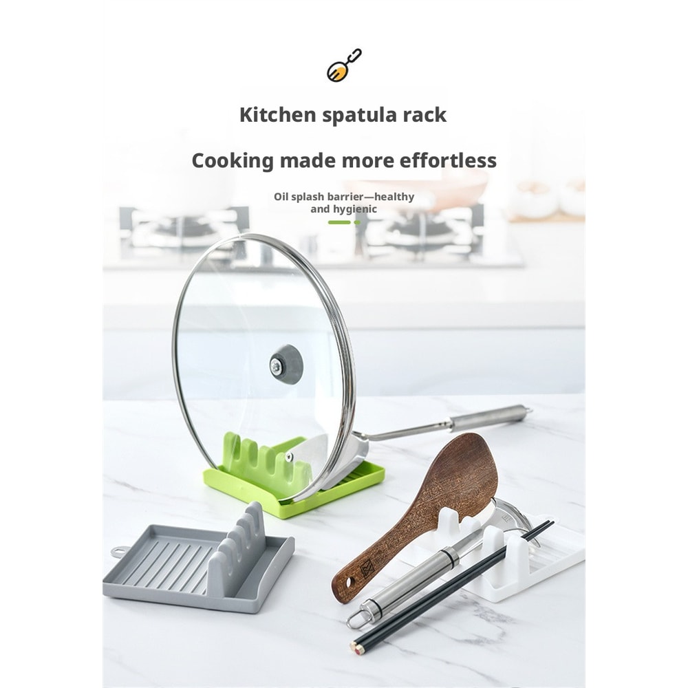 Mess Free Kitchen Utensil Holder And Pot Lid Rest 1