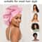 Adjustable Satin Sleep Bonnet With Tie Band For Frizz Control 2