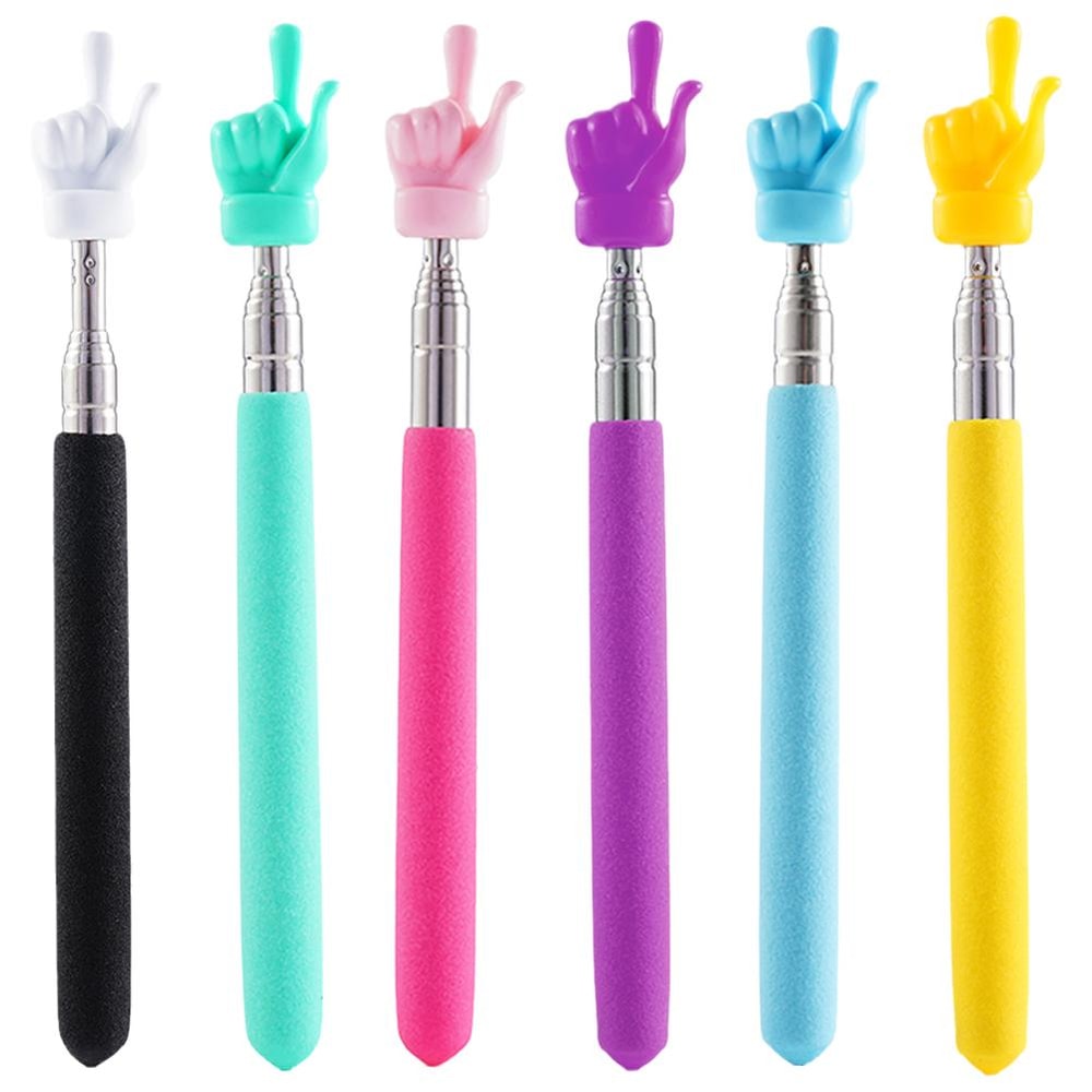 Retractable Teacher Pointer Finger Stick for Classroom Teaching