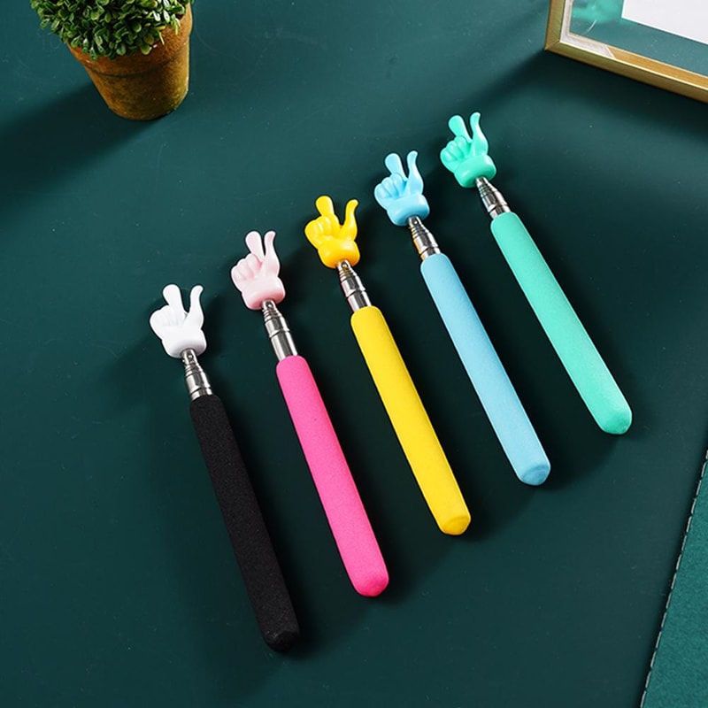 Retractable Teacher Pointer Finger Stick for Classroom Teaching