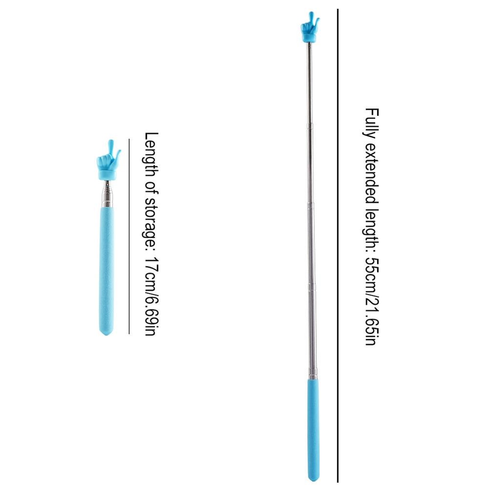 Retractable Teacher Pointer Finger Stick for Classroom Teaching