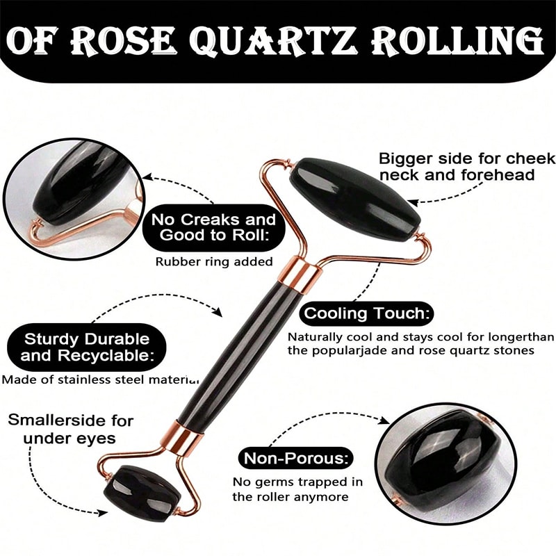 Ice Face Roller And Gua Sha Face Tool Set For Cooling Facial Massage 2