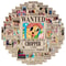 One Piece Wanted Poster Stickers Waterproof Anime Decals For Laptops And Gifts 3