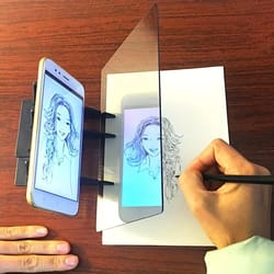 portable optical tracing board for sketching and drawing