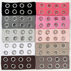 punk metallic eyelet stretch headband for festivals