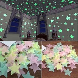 glow in the dark stars ceiling wall stickers for kids room decor