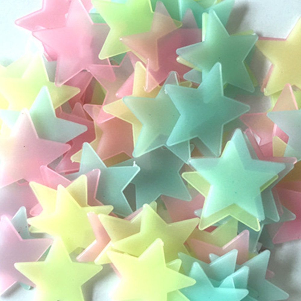 Glow in the Dark Stars Ceiling Wall Stickers for Kids Room Decor